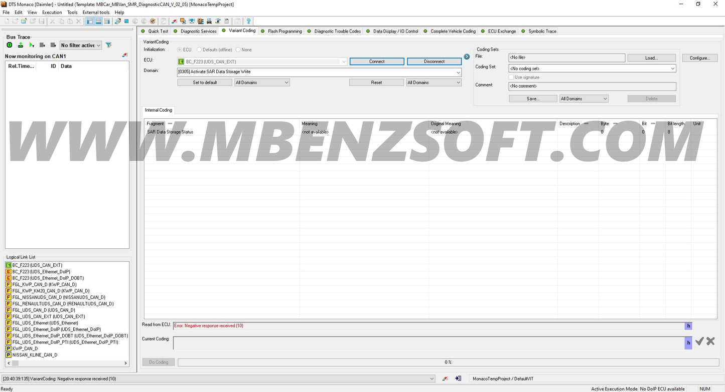 DTS Monaco 8.16 Mercedes Coding Software