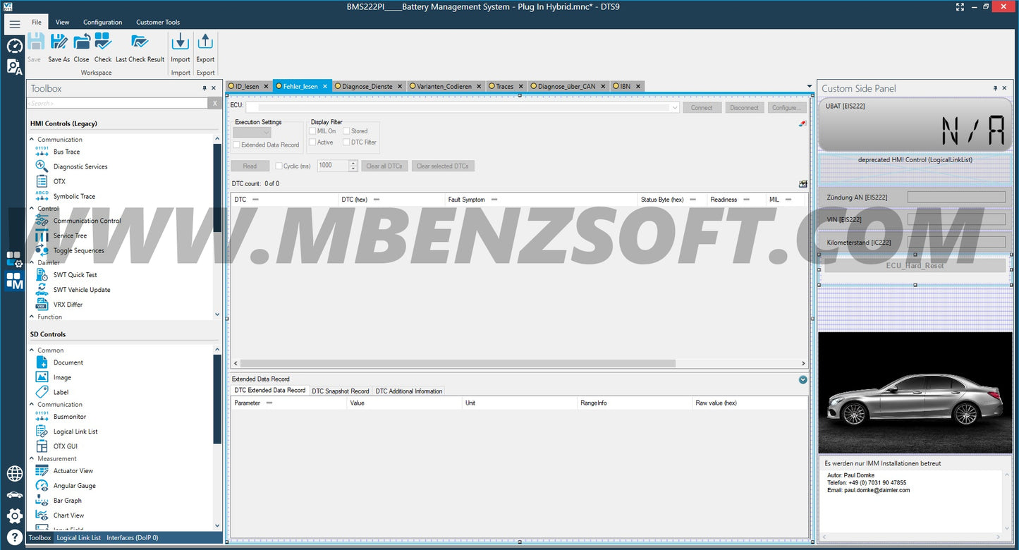 DTS Monaco 9.02 Mercedes Coding Software