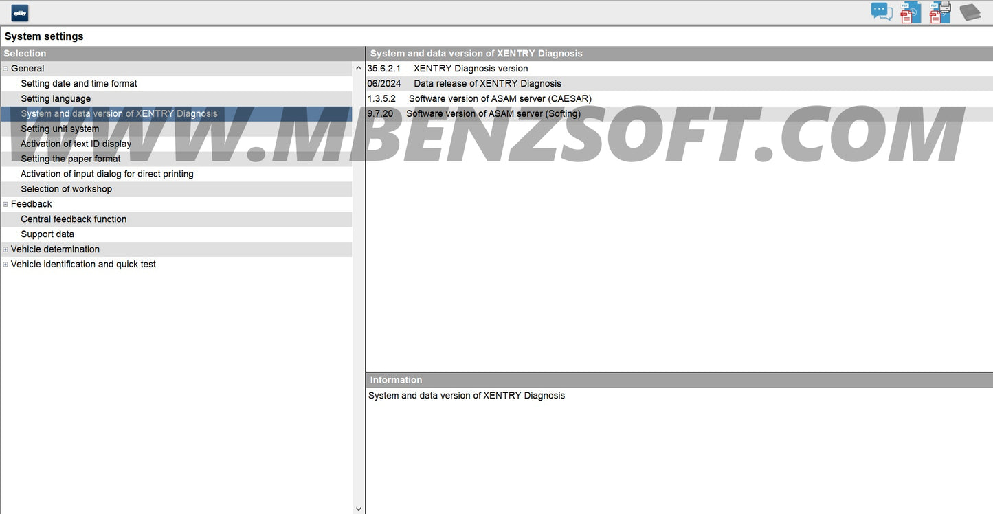 Mercedes Xentry Diagnosis 06.2024 Openshell/Xdos