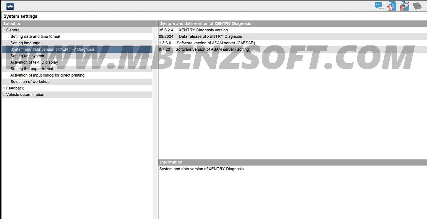 Mercedes Xentry Diagnosis 09.2024 Openshell/Xdos